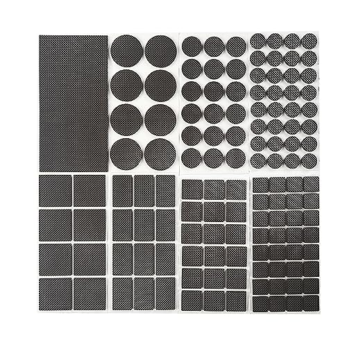 Furnigear Non Slip Furniture Pads - Round, Square, Rectangle, Furnigear Premium 129 Pieces Furniture Grippers Chair Leg Pads Self Adhesive Rubber Chair Feet- Anti Scratches Furniture Pads for Hardwood Floors - Image 1