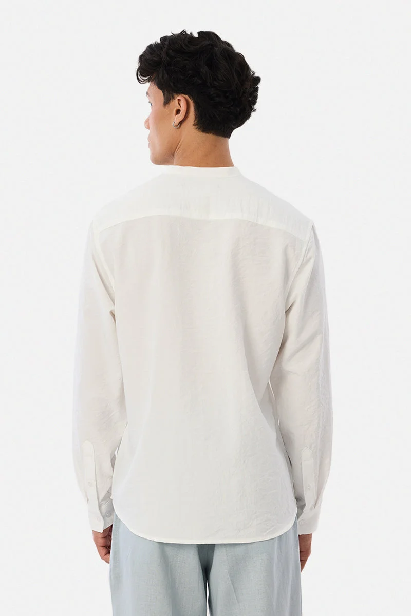 SNITCH Regular Fit Chinese Collar Shirt