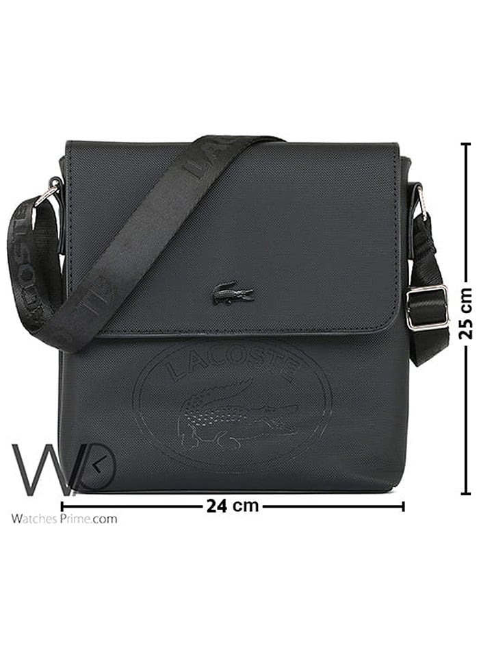 LACOSTE Lacoste Cross Shoulder Men Messenger Black Bag  - Image 3