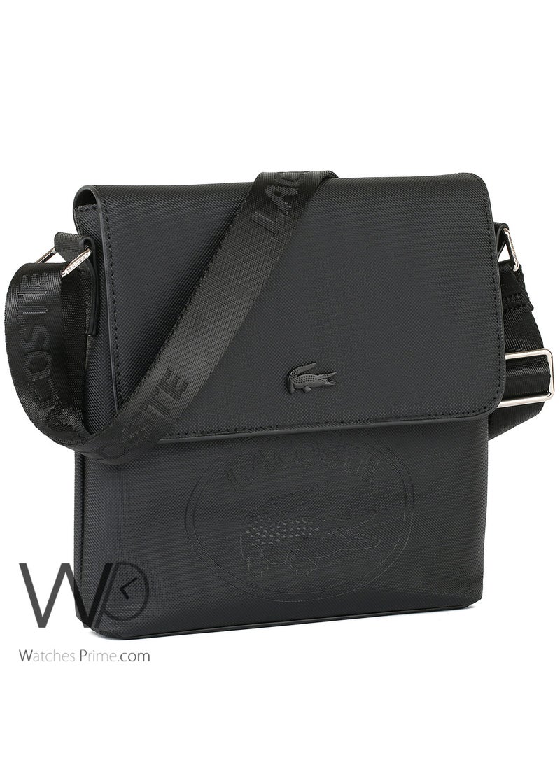 LACOSTE Lacoste Cross Shoulder Men Messenger Black Bag  - Image 2