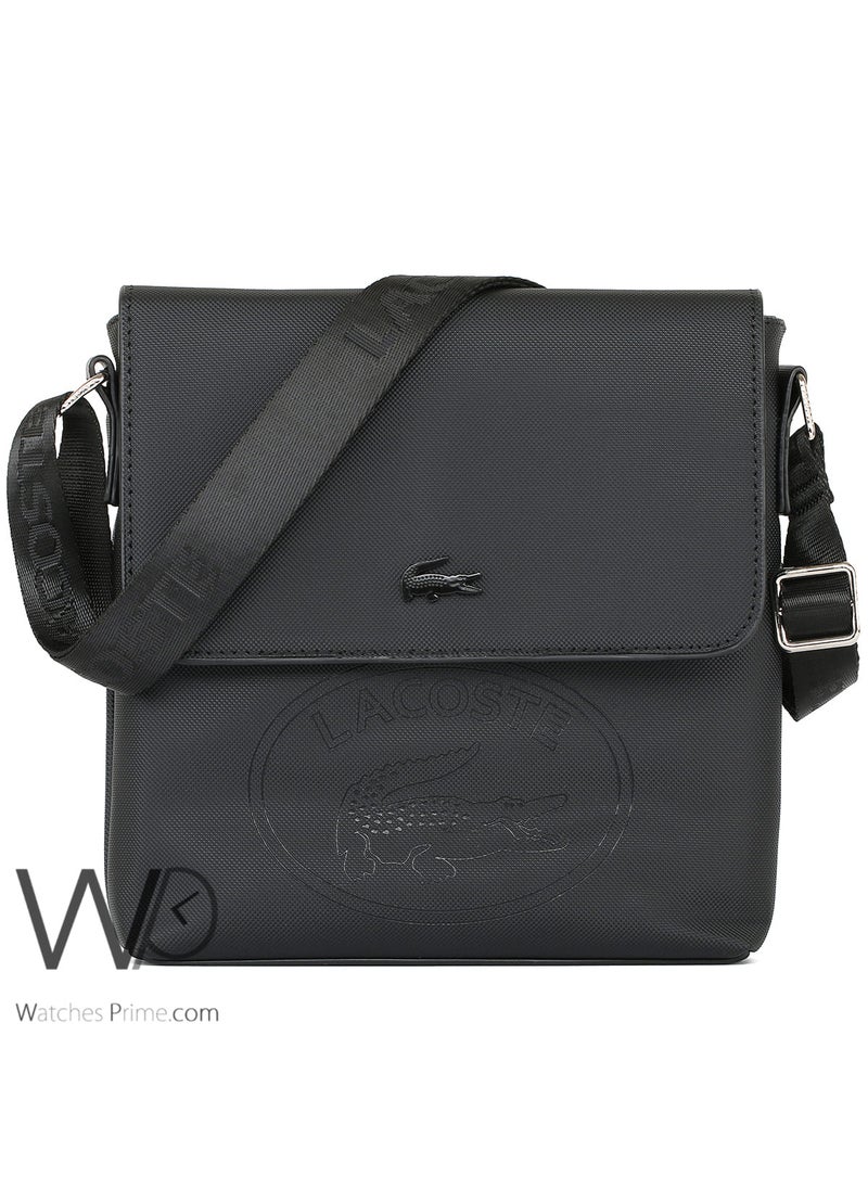 LACOSTE Lacoste Cross Shoulder Men Messenger Black Bag  - Image 1