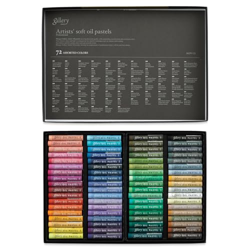 MUNGYO Gallery Professional Artists Soft Oil Pastels Set of 72 Vibrant Colors for Blending - Image 1