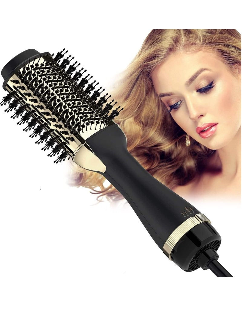 Hair Dryer Brush, Darkecho Hot Air Brush, 4IN1 One Step Hair Dryer and Volumizer AU Plug Hair Hot Dryer SAA Certified (Gold) - Image 1