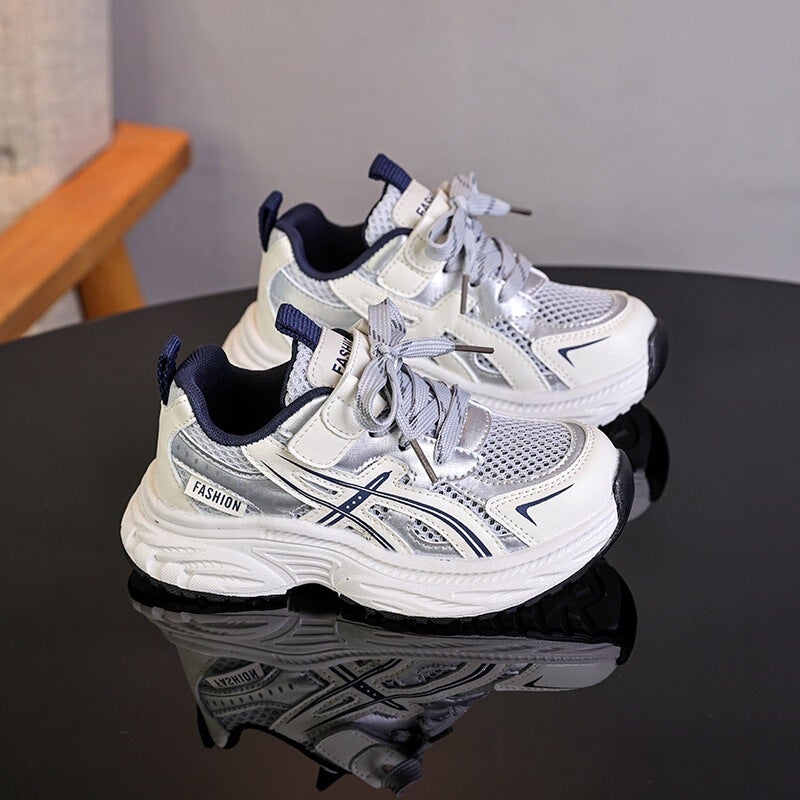 Mesh Sneakers Lightweight Flexible Sole Walking Shoes For Kids Indoor And Outdoor Activities - Image 1