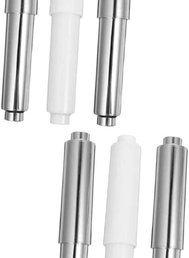 2 Pack Retractable Toilet Paper Spring Holder Winder Space Saving Bathroom Tissue Dispenser - Image 1