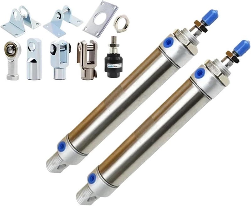 MA25x400 CA S Pneumatic Air Cylinder 25mm Bore 400mm Stroke Double Action Mini Stainless Steel Piston - Image 1