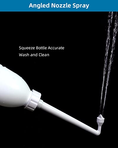 Hibbent Portable Bidet for Travel, Handheld Travel Bidet for Personal Hygiene Care, Personal Cleansing Use, Extended Nozzle, 21.8oz(620ml) , White - Image 2