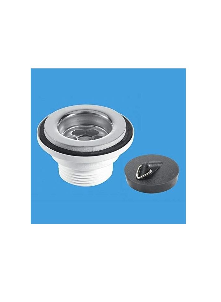 عباسلي مجموعة سدادة وسلسلة نفايات حوض الاستحمام (40 مم)  - Image 3