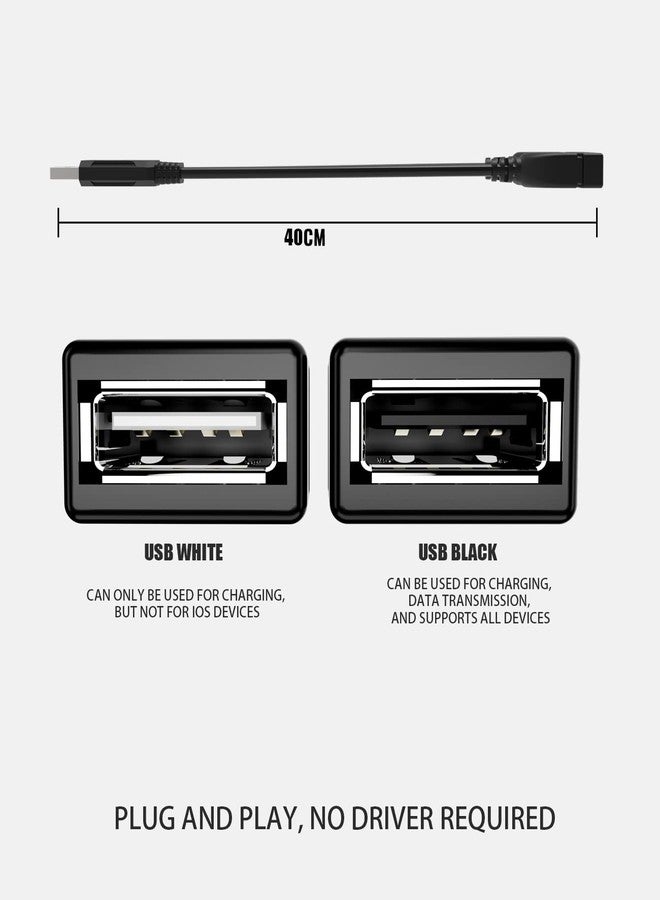 Eanetf USB Cable, 2-Port USB 2.0 Male to Female Splitter, High-Speed Charging & Data Transfer for Laptop, Car, Mac, TV, PC, Xbox, HDD - Image 2