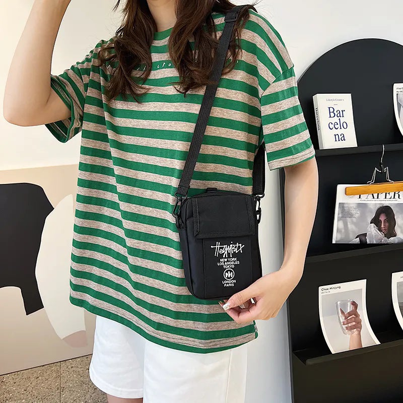 Men'S Street Fashion Brand Crossbody Small Bag Women'S Shoulder Bag Korean Style Simple Casual Hanging Bag Mobile Phone Bag Mini Sports Chest Bag - Image 5