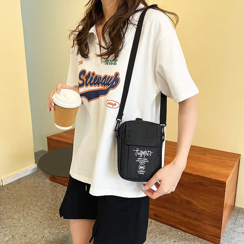 Men'S Street Fashion Brand Crossbody Small Bag Women'S Shoulder Bag Korean Style Simple Casual Hanging Bag Mobile Phone Bag Mini Sports Chest Bag - Image 4