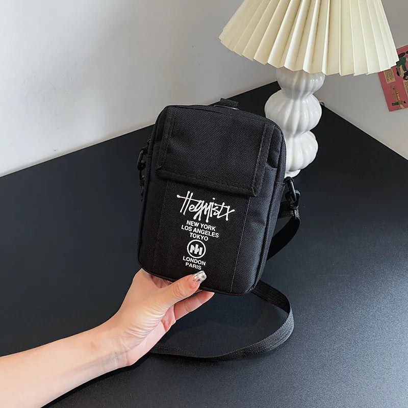 Men'S Street Fashion Brand Crossbody Small Bag Women'S Shoulder Bag Korean Style Simple Casual Hanging Bag Mobile Phone Bag Mini Sports Chest Bag - Image 2