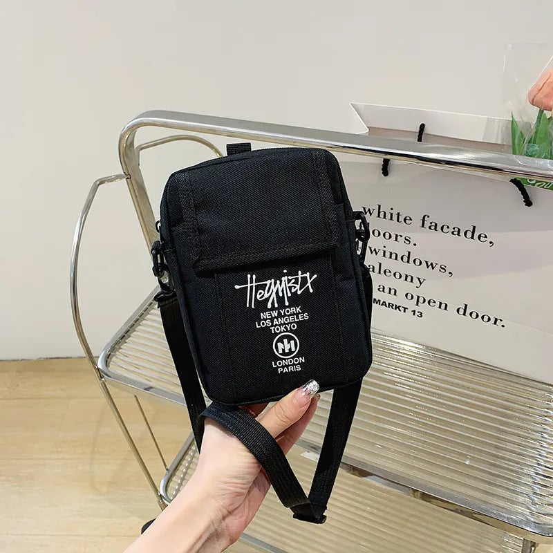 Men'S Street Fashion Brand Crossbody Small Bag Women'S Shoulder Bag Korean Style Simple Casual Hanging Bag Mobile Phone Bag Mini Sports Chest Bag - Image 3