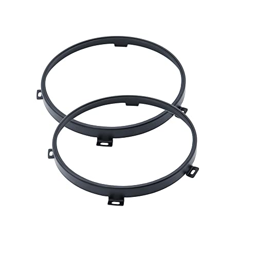 kkone Black 7'' Headlight Retaining Ring Headlamp Bezel for Jeep Wrangler JK 2007-2018 - Image 2