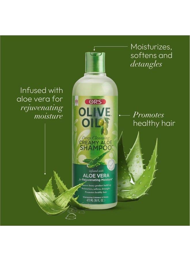 ORS Olive Oil Olive Oil Moisture Restore Creamy Aloe Shampoo  - Image 3