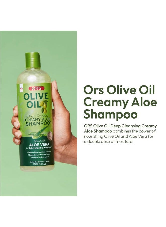 ORS Olive Oil Olive Oil Moisture Restore Creamy Aloe Shampoo  - Image 4