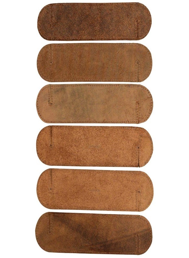 Hide & Drink, Leather Napkin Ring (6 Pack), for Place Setting, Wedding Receptions, Dinner & Holiday Parties, Home Decoration, Handmade :: Bourbon Brown - Image 2