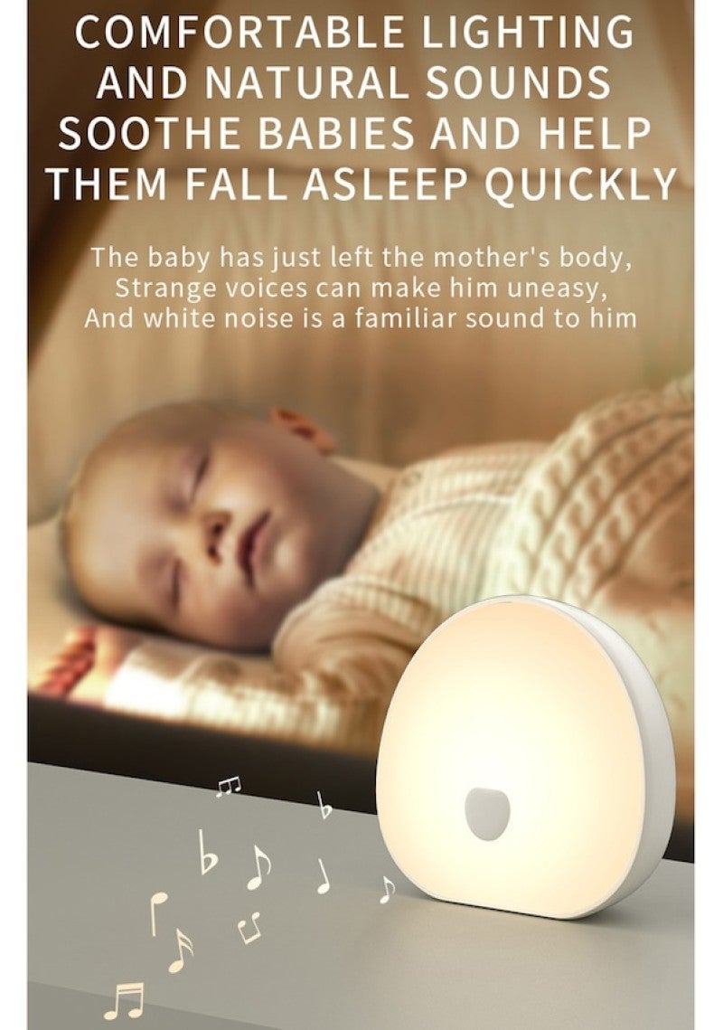 White Noise Machine: 1 White Portable Device With Smart Timer - Soothing Baby Night Light Sleep Speaker for Infant Sleep Aid, Night Feeding, Relaxation - Image 5