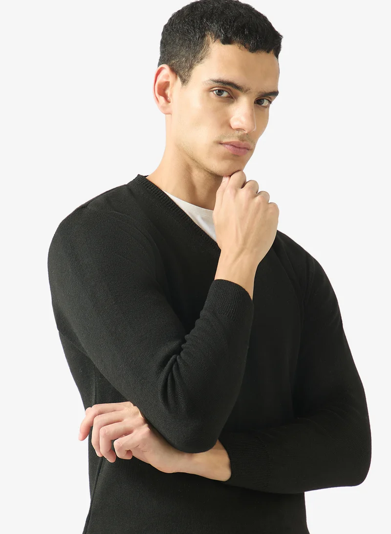 Robert Wood  Casual Crew Neck Pullover Sweater for Men | Best Price UAE
