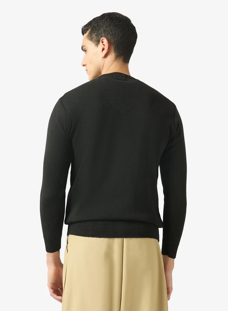 Robert Wood  Casual Crew Neck Pullover Sweater for Men | Best Price UAE