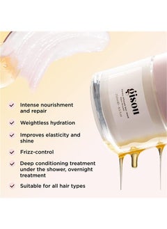 Gisou Honey Infused Hair Mask to Hydrate and Repair for Softer, Stronger, More Manageable Hair (7.8 oz)  - Image 5