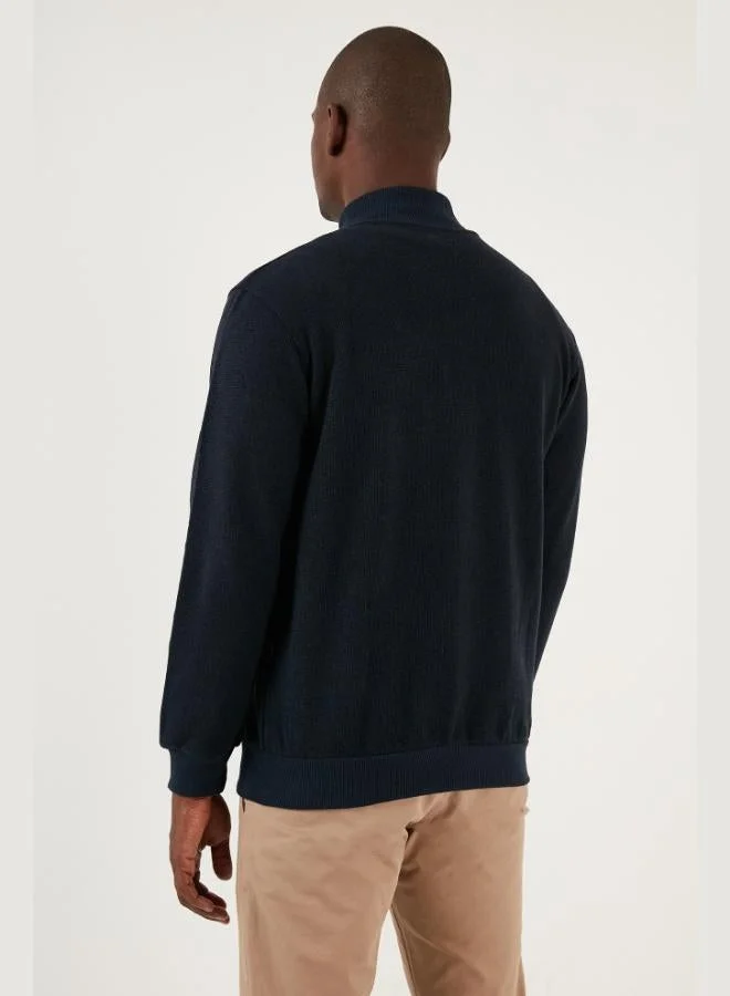 Buratti  Buratti Cotton Zip-Up Stand Collar Pocket Cardigan Men's CARDIGAN 456210 for Men | Best Price UAE