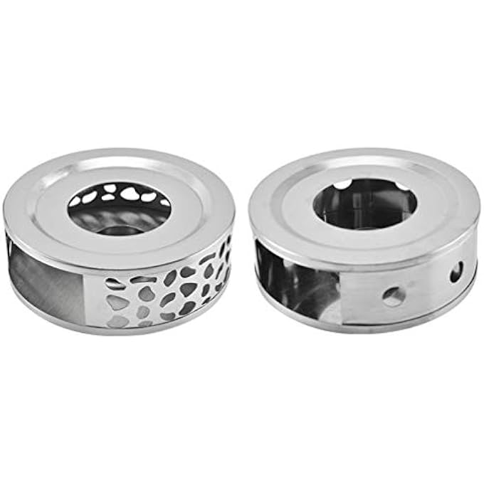 ياردوي قاعدة تسخين إبريق الشاي المصنوعة من الفولاذ المقاوم للصدأ، مقاومة للحرارة لتسخين مشروبات الشاي والنبيذ والمشروبات الروحية والمكتب والمنزل - Image 5