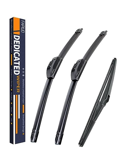 FAPIUO Replacement for Toyota RAV4 2013-2018 Silent Wipers -FAPIUO Front and Rear Windshield Wipers 26"/16"+10" Full Blade Set (3 Pack) - Image 1