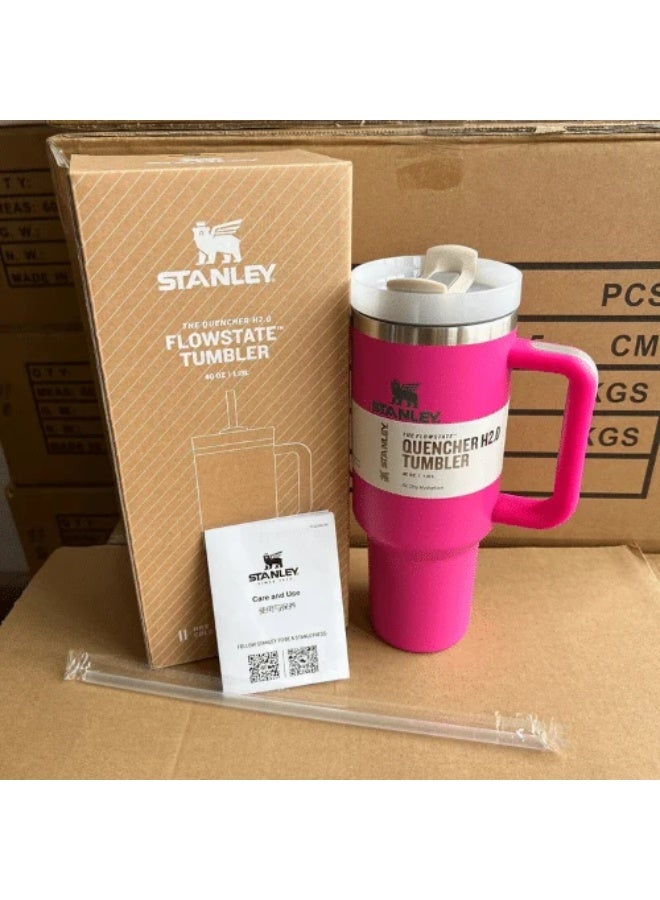 Stanley 1.18 ML Flow Star Tumbler - Stylish design made of SUS 304 stainless steel with a tight lid and straw, keeps hot and cold - Image 1