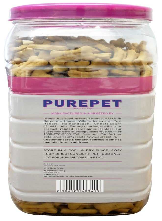 Purepet Dog Treats Biscuits 800g Pack for All Life Stages | Mutton Flavour | Active Behaviour | Oral Health | Training and Behaviour | Healthy Immune System - Image 2
