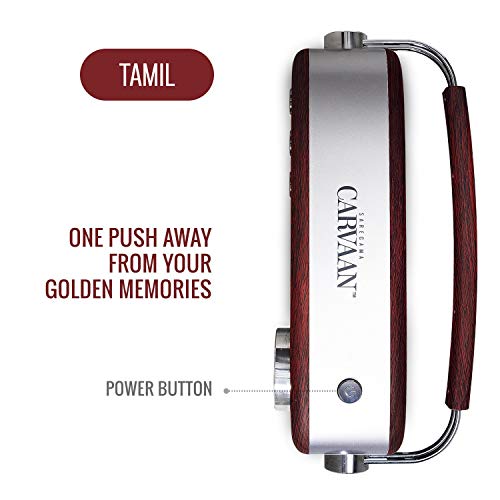 Carvaan Saregama Carvaan Tamil - Portable Music Player with 5000 Preloaded Songs, FM/BT/AUX (Cherrywood Red) - Image 4