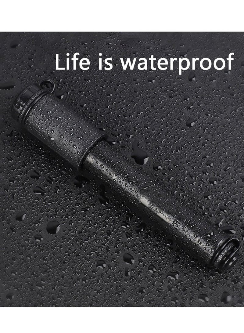 Y&D Mini Bicycle Pump, Portable Tire Valve Pump High Pressure Small Waterproof Air Hose Aluminum Alloy Inflator with for Inflatable Balls Toys Mountain Bike (black) - Image 3