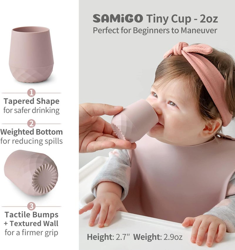 SAMiGO Silicone Baby Cups - 2 Pack for Infants - Image 2