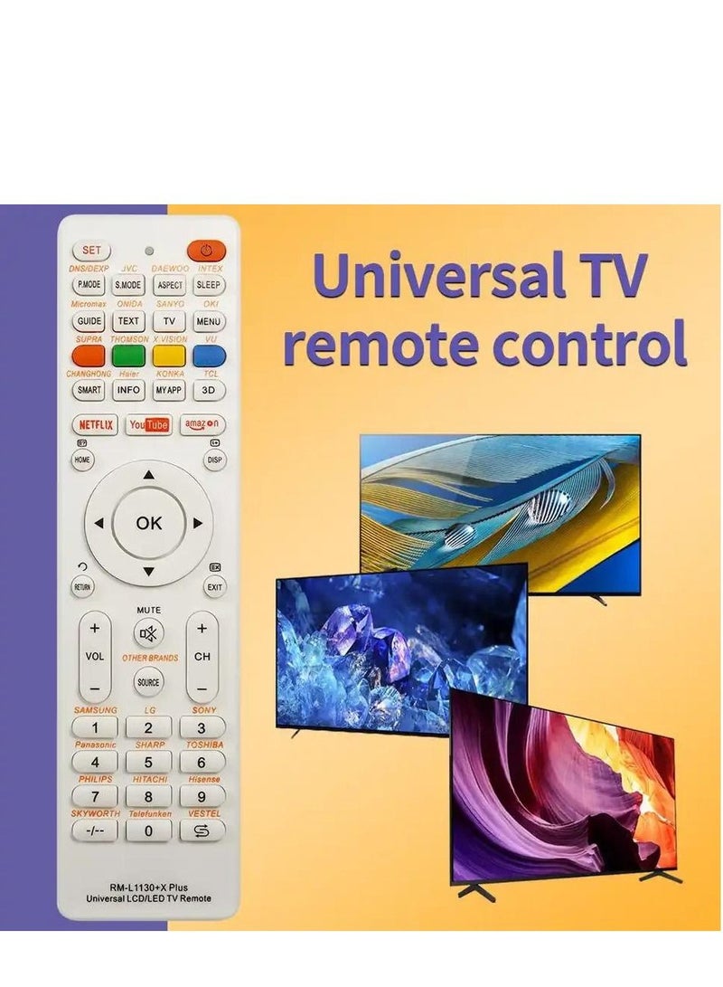 هذا الريموت شامل يعمل على التلفزيونات القديمة وشاشات LCD & LED والبلازماوطريقة برمجة الريموت سهلة للغاية ويوجدشرح في اليتوب - Image 1