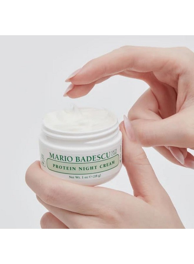 ماريو باديسكو كريم ماريو باديسكو الليلي بالبروتين للبشرة الجافة والحساسة | كريم ليلي مضاد للشيخوخة، مُركّب من الببتيدات والكولاجين | 1 أونصة - Image 4