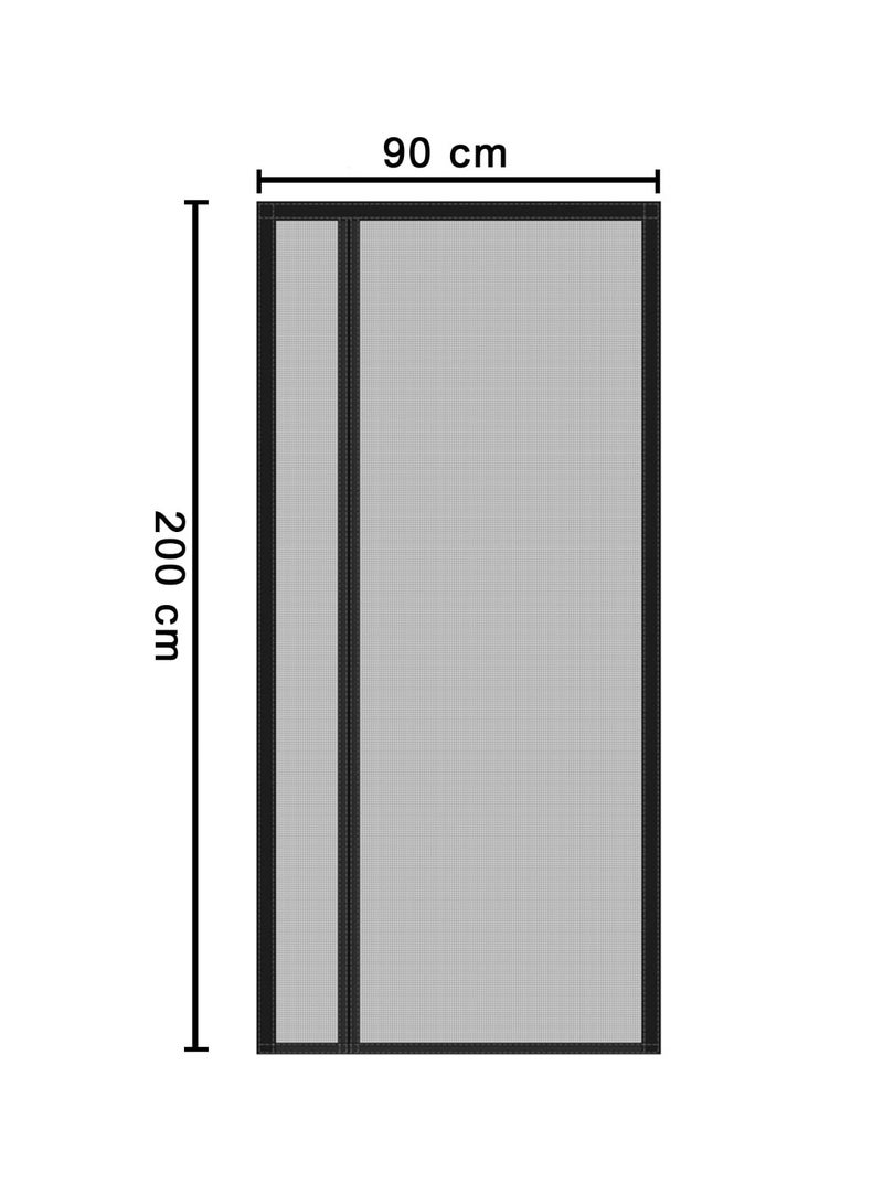 ستارة باب الشاشة المغناطيسية مع إغلاق التلقائي ، 36 "x 80" ، معزولة حراريا ، فتح قابل للعكس - Image 2