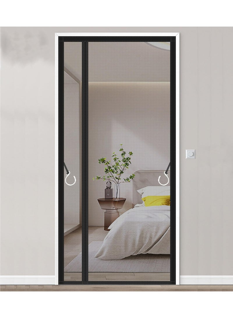 ستارة باب الشاشة المغناطيسية مع إغلاق التلقائي ، 36 "x 80" ، معزولة حراريا ، فتح قابل للعكس - Image 1