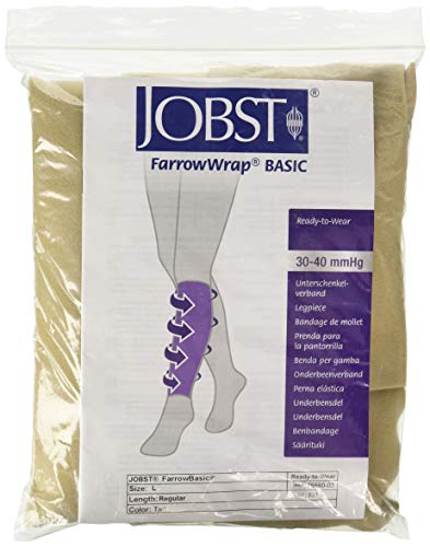 JOBST فارووراب قطعة الساق الأساسية تان مع جورب ضغط BSN Jobst FarrowMed العادي الكبير - Image 2