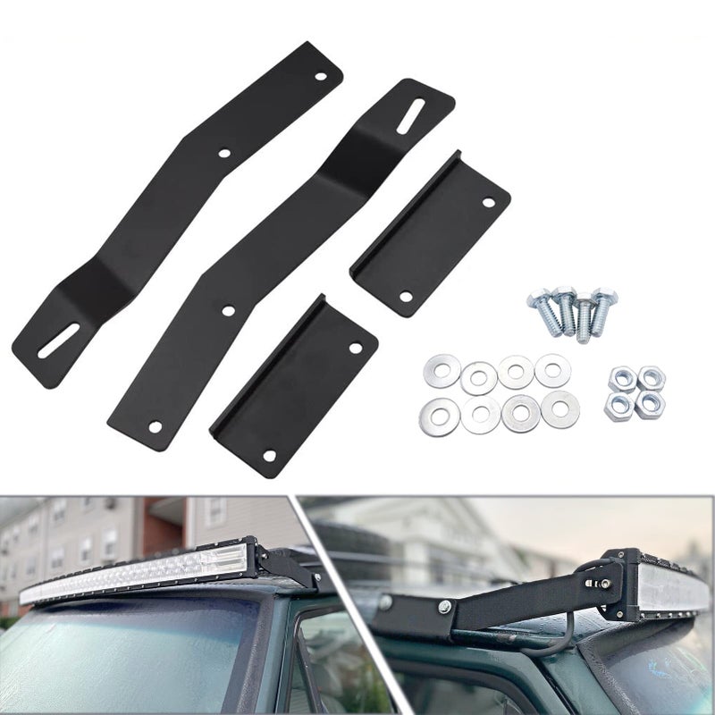 DaSen Roof Mounting Bracket for 50 CurvedStraight LED Light Bar Compatible with Jeep Cherokee XJ 19842001