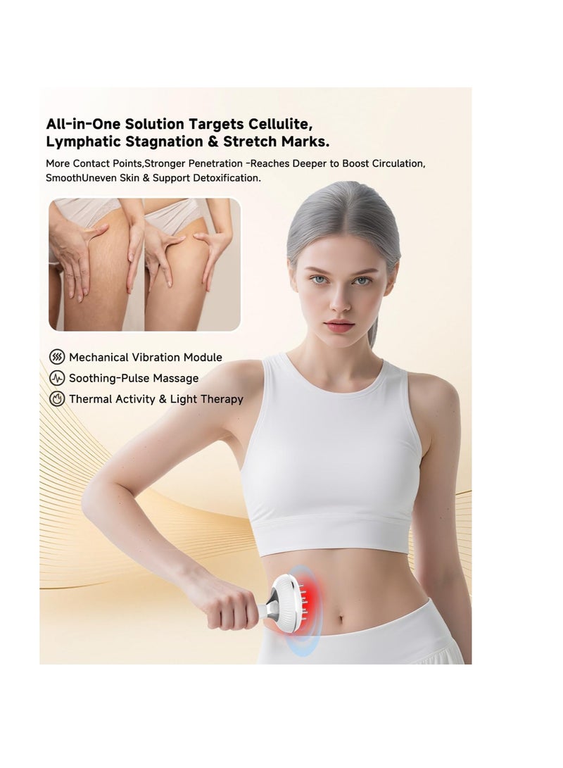 general Lymphatic Drainage Massager, Electric Anti Cellulite Massage Tool, Helps Reduce Stretch Marks & Cellulite for Legs & Arms & Belly, Body Sculpting Machine with Microcurrent, Light, Heat & Vibration - Image 2