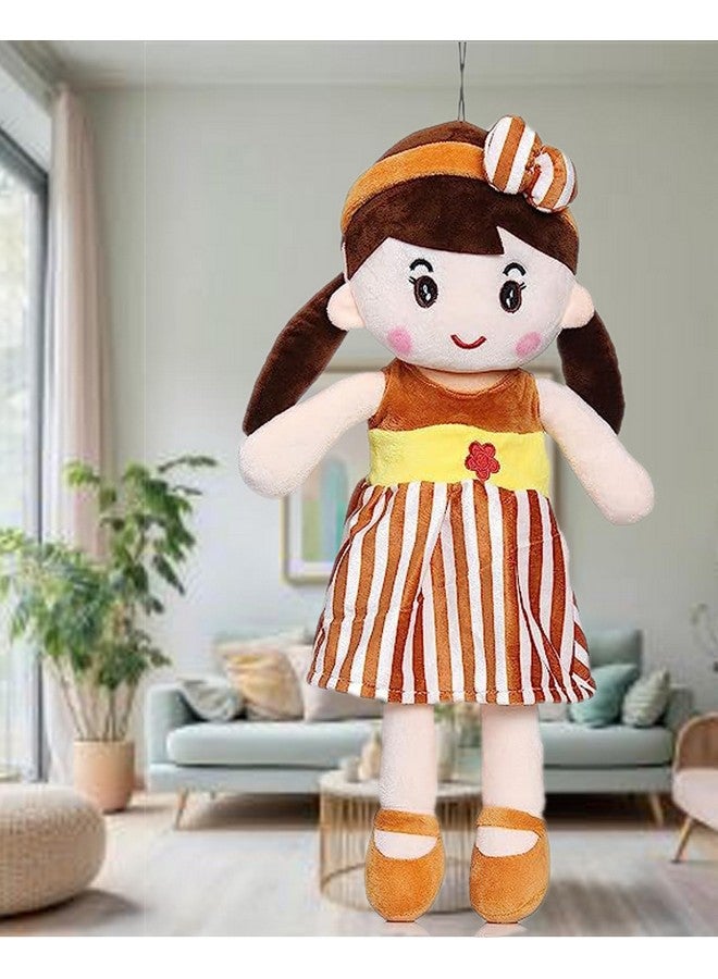 Glance Soft Cute Looking Beautiful Doll | Attractive Stuffed Toys | Grab Your Attention on Little Darling Doll (Brown Cute Doll 80cm) - Image 1