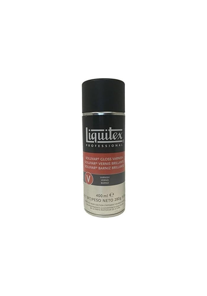Liquitex Professional Soluvar Gloss Varnish - 400ml (13.5 fl oz) - Archival, Removable, High-Gloss Finish for Acrylics and Oils - Image 2