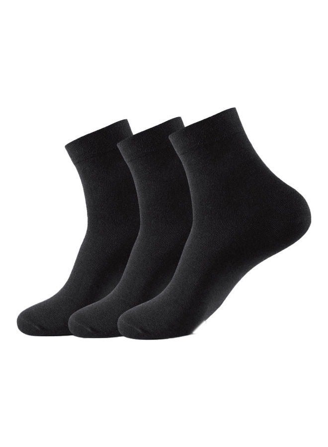 NIBEMINENT Pack Of 3 Solid Socks - Image 1