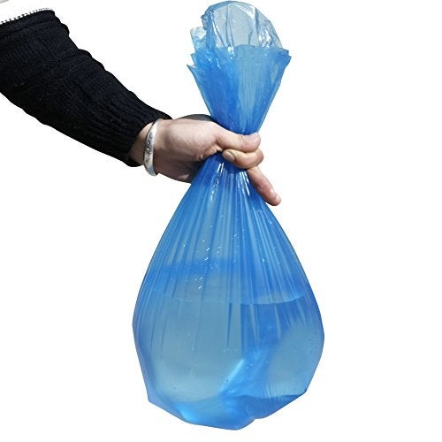 Hommp Kitchen Trash Bags 10 Gallon,120 Counts, Blue - Image 2