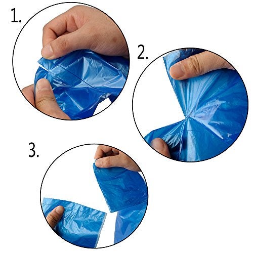 Hommp Kitchen Trash Bags 10 Gallon,120 Counts, Blue - Image 4
