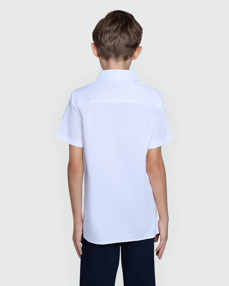 Ovs Bright White Short Sleeve Shirt For Boys – OVS