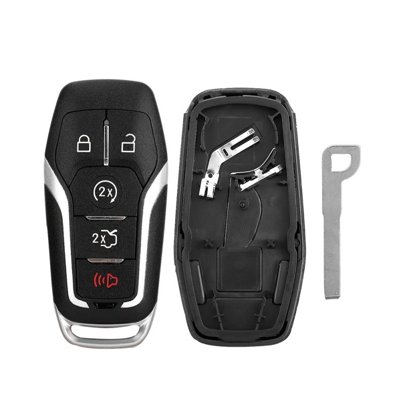 Key Fob Case Replacement Keyless Entry Remote Smart Key Fob Shell - Compatible with M3N-A2C31243800 Outer Cover Shell for Ford Mustang F-150 - Image 1