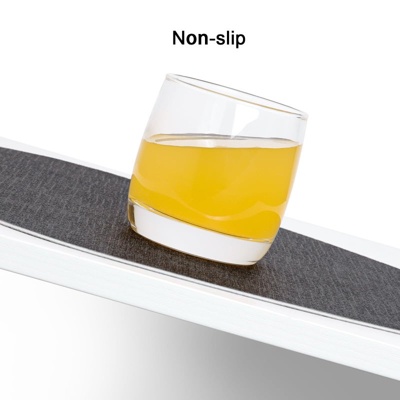 Chitomars Placemats and Coasters  Washable Reversible Placemats Round Faux Leather Wipeable Place Mats Non Slip Heat Resistant Indoor Outdoor Table Mats (Set of 6  Gray) - Image 5
