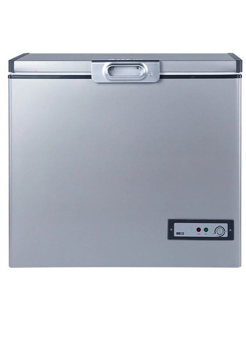 passap chest freezer, 260-liter capacity, Interior glass door, LED Interior Light, Stainless Steel, Power saving, silver CF335GlASSLVSAD 