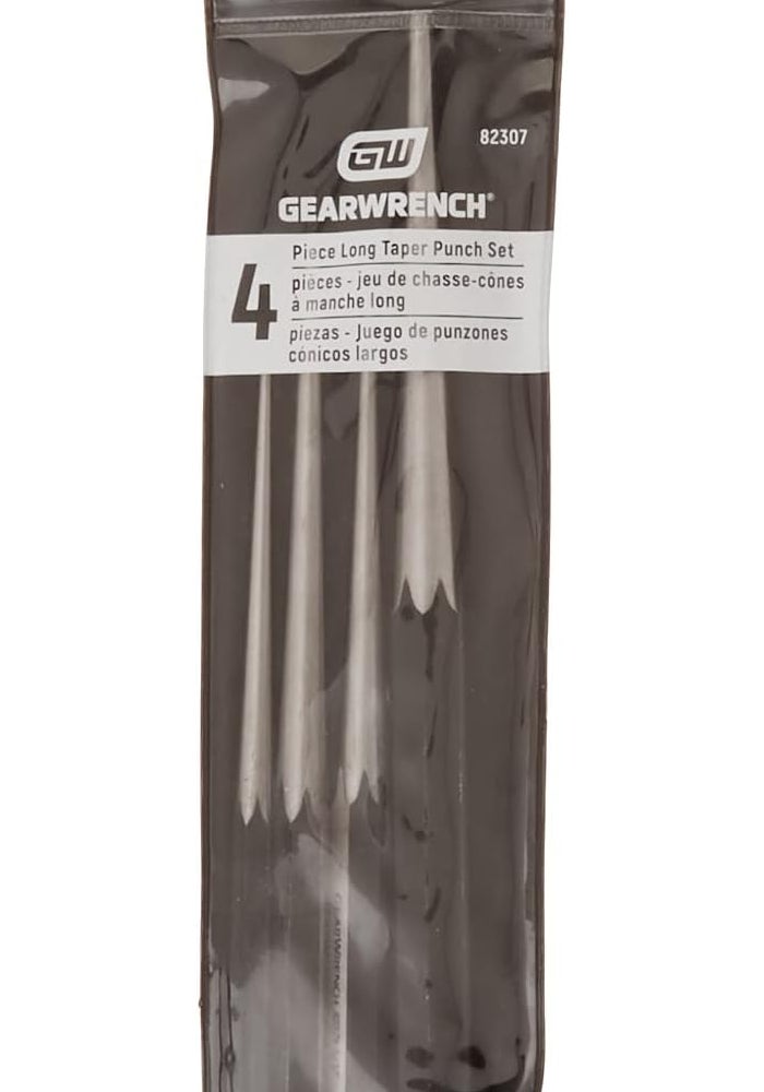 GEARWRENCH 4 Piece Long Taper Punch Set - Precision Hand Tools for Metalworking - Image 2